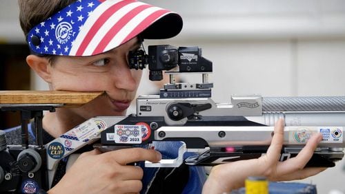 Sgt. Sagen Maddalena is heading into her second Olympic games and will be competing in both the 10m air rifle and 50m smallbore events. (Photo Courtesy of Darrell Roaden/Ledger-Enquirer)