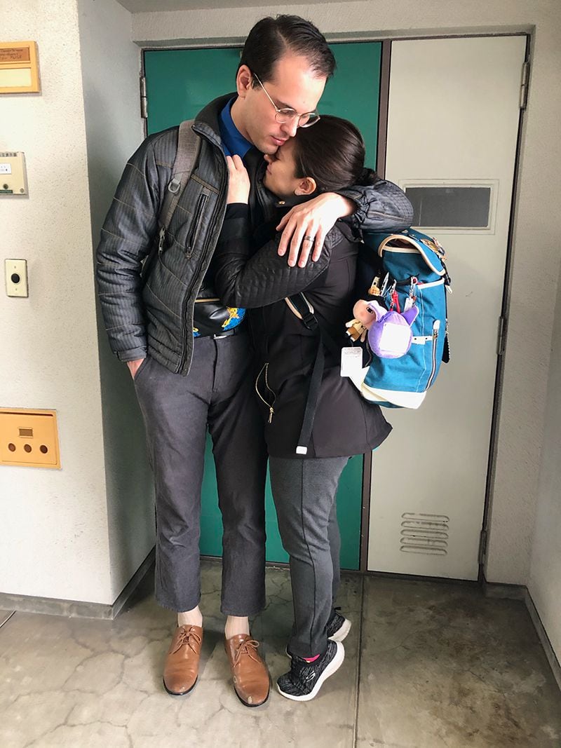 Brianna and J.T. Masci-Alvarez say goodbye to their apartment in Japan.