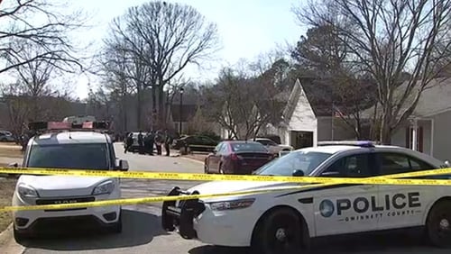 Gwinnett County police are investigating after two people were found dead Wednesday inside a home near Lawrenceville.