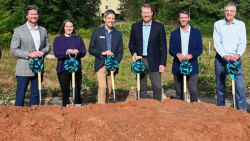 Officials from Doraville and RangeWater broke ground recently for the construction of a 304-unit rental community by Camino. Spring 2025 is the scheduled completion date. (Courtesy of Doraville)