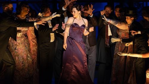 The new co-production of “La Traviata” premiered with the Washington National Opera at Kennedy Center in 2018 with Venera Gimadieva in the role of Violetta. Soprano Zuzana Marková will perform the role in Atlanta. Contributed by Scott Suchman