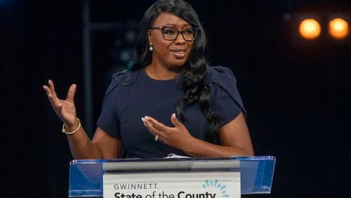 Gwinnett County Chairwoman Nicole Love Hendrickson on Wednesday announced an equity action plan for county government. (Alyssa Pointer / Alyssa.Pointer@ajc.com) AJC FILE PHOTO