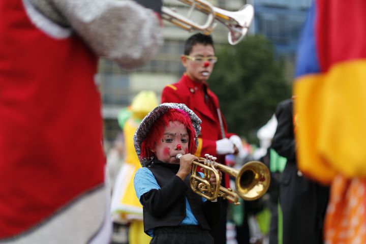 Clowns gather in Mexico City