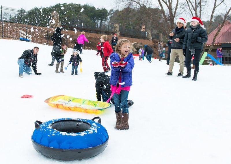 Snow is going to amp up the holidays at Lake Lanier Islands. CONTRIBUTED 