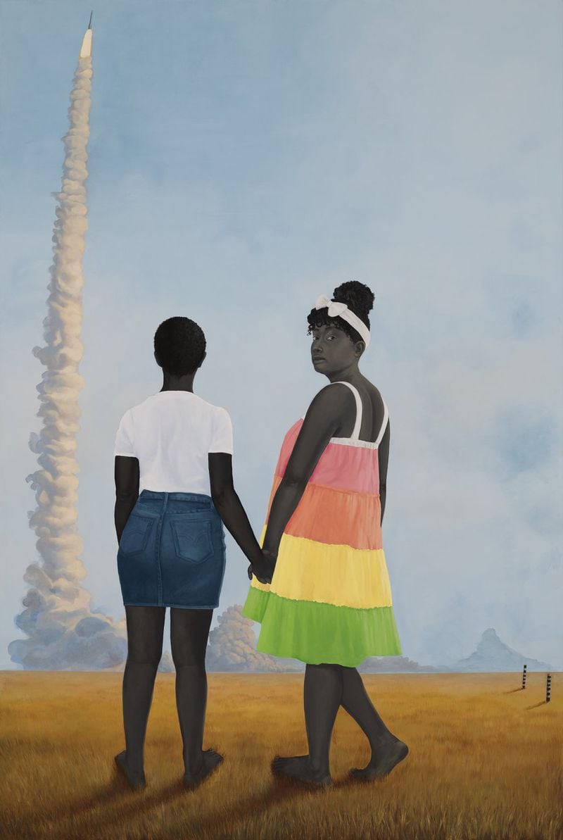 “Planes, rockets, and the spaces in between” (2018). Courtesy the artist and Monique Meloche Gallery, Chicago