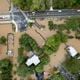 Peachtree Creek spills over its banks in Atlanta on Friday, Sept. 27, 2024 following a night of heavy rain from Hurricane Helene. Northside Drive NW is seen at the top of the photo. Ben Gray for the Atlanta Journal-Constitution