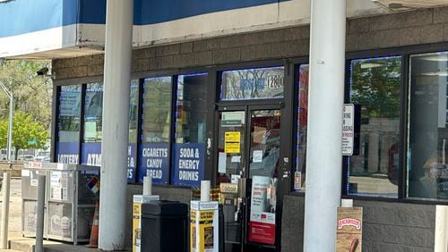 FILE - A gas station remains closed less than a week after a fatal shooting in Detroit, Michigan, May 10, 2023. (AP Photo/Ed White, File)