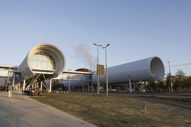 FILE - A view of the Science Gateway Museum on the occasion of its inauguration ceremony, at the the European Organization for Nuclear Research (CERN), in Meyrin near Geneva, Switzerland, Saturday, Oct. 7, 2023. (Salvatore Di Nolfi/Keystone via AP, File)