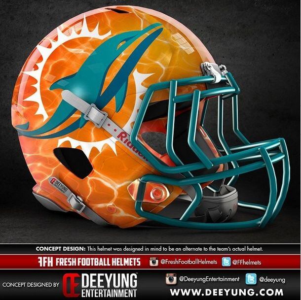 Designer gives NFL team helmets a bold makeover