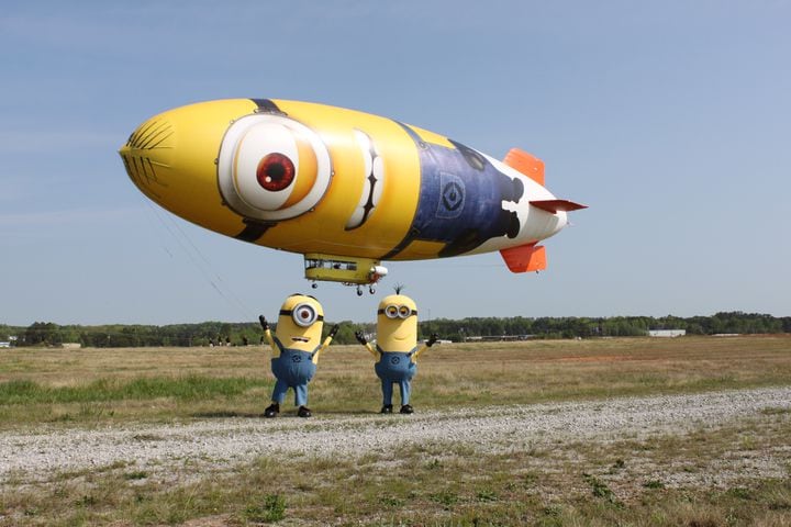 Despicablimp flies over Atlanta