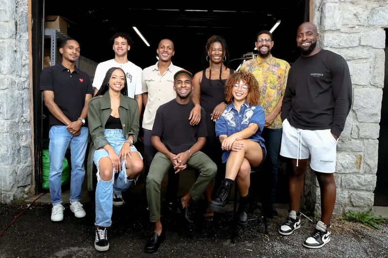 (left to right) The Portrait Coffee team: (top row) Marcus Hollinger, Isaiah Johnson, Khalid Smith, Kayla Scott, DJ Thomas, John Onwuchekwa. Bottom row from left to right: Zaria Johnson, Aaron Fender, Christine Ramirez. 
Courtesy of Erin Fender