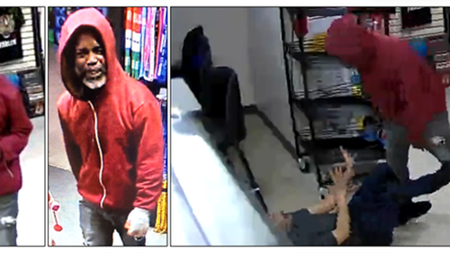 Gwinnett County police released photos of a man suspected of assaulting a convenience store clerk with a stun gun in May.