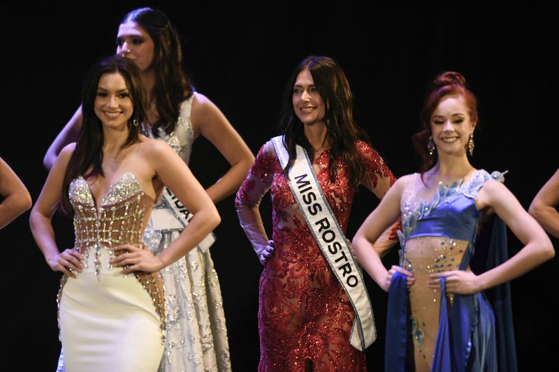 Miss Rostro Alejandra Rodriguez competes in the Argentina Miss Universe pageant, in Buenos Aires, Argentina, Saturday, May 25, 2024. The 60-year-old lawyer is hoping to make history by becoming the oldest Miss Universe contestant. (AP Photo/Gustavo Garello)