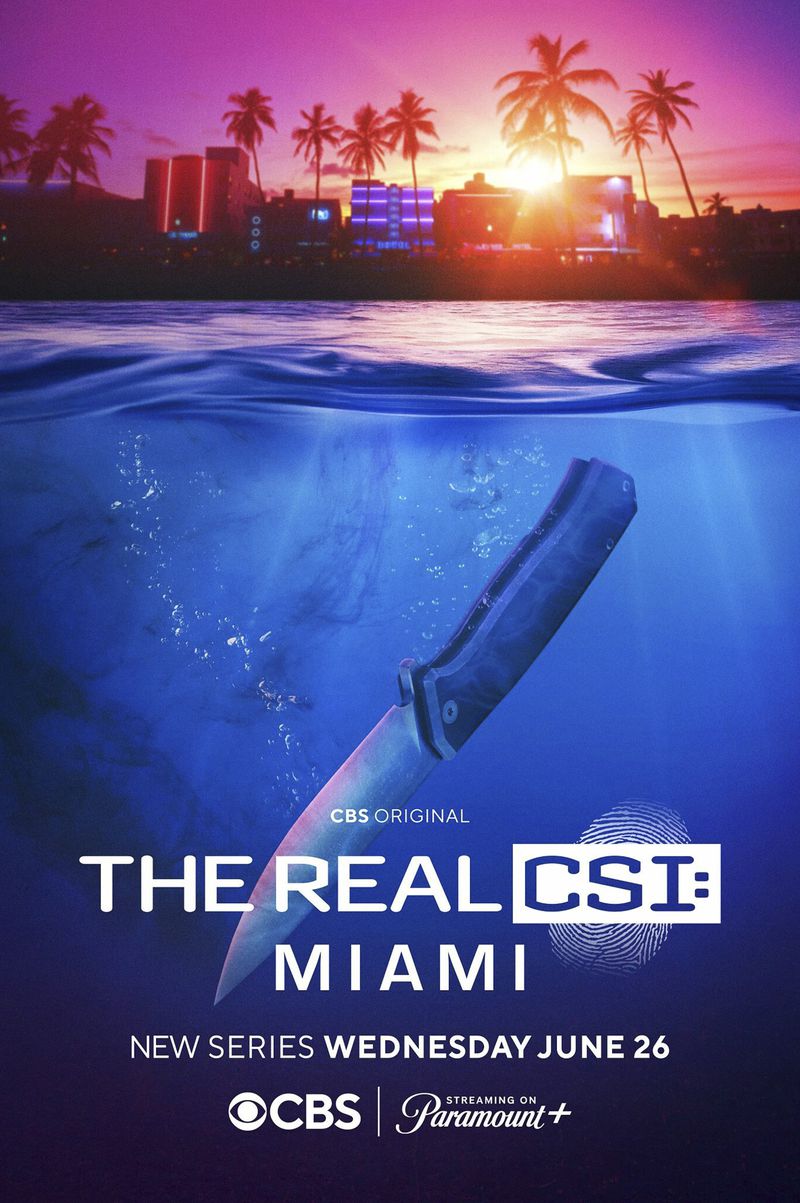This image released by CBS Entertainment shows promotional art for the new series "The Real CSI: Miami." (CBS via AP)