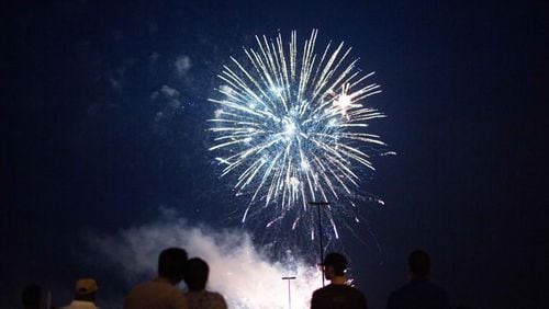 Ball Ground will light up its annual fireworks show Saturday evening, June 27, but without a concert or vendors as in past years. AJC FILE