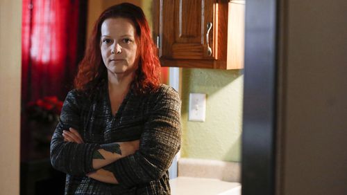 FILE - Mylissa Farmer stands for a portrait at her home in Joplin, Mo., on Sept. 28, 2022. (Nathan Papes/The Springfield News-Leader via AP, File)