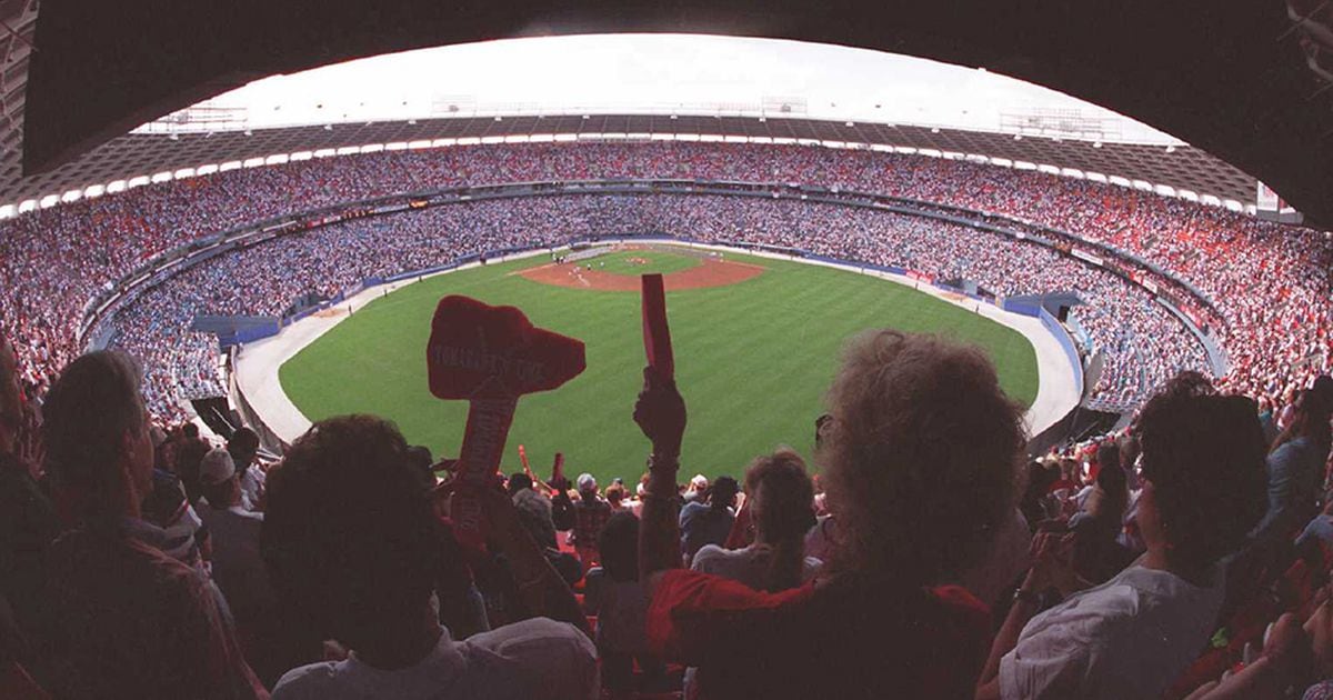 MLB Cathedrals on X: The first #Braves game (pictured) at Atlanta-Fulton  County Stadium. April 12, 1966. 1st game as the Atlanta Braves.   / X