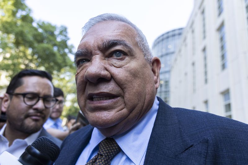 Frank Perez, attorney for longtime drug cartel leader Ismael “El Mayo” Zambada, leaves Brooklyn federal court after Zambada's arraignment Friday, Sept. 13, 2024, in New York. (AP Photo/Corey Sipkin)