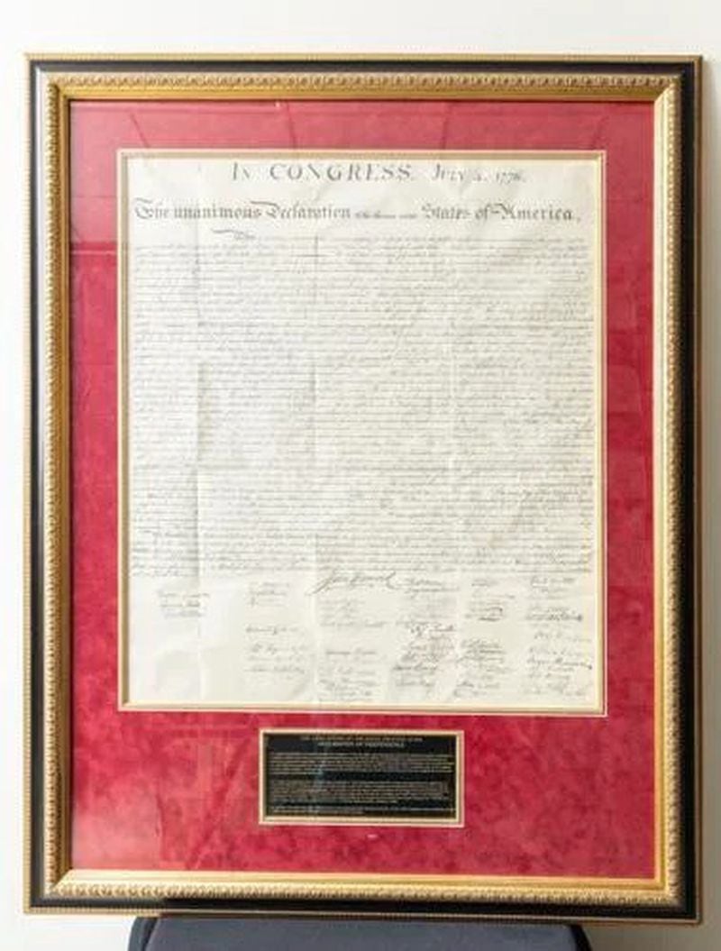 KSU unveils copy of Declaration of Independence (Courtesy of Darnell Wilburn, Kennesaw State University)