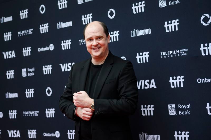 Director Mike Flanagan attends the premiere of "The Life of Chuck" during the Toronto International Film Festival, Friday, Sept. 6, 2024, in Toronto. (Christopher Katsarov/The Canadian Press via AP)