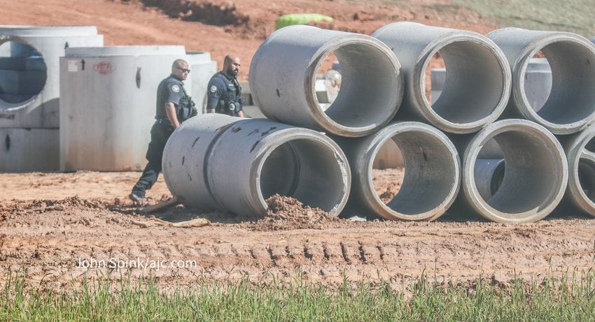 Training center protest