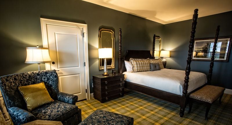 A guestroom at the newly opened Inn at Pursell Farms.