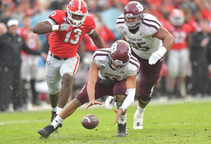 Photos: Bulldogs tested by Aggies in the rain in Athens