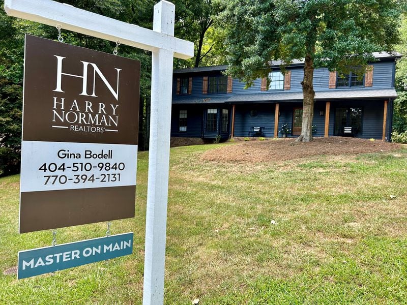 This Dunwoody home was listed for sale on Thursday, June 26, 2024. In May, median home sales price was about $400,000. J. Scott Trubey/scott.trubey@ajc.com.