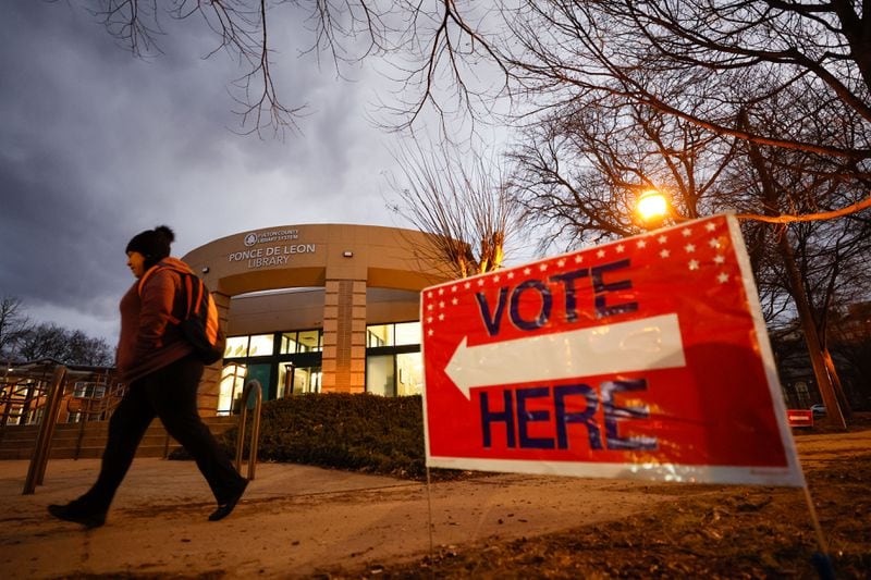 A measure adopted by the Senate Ethics Committee along party lines Thursday that would end Georgia’s popular “motor voter” policy.  