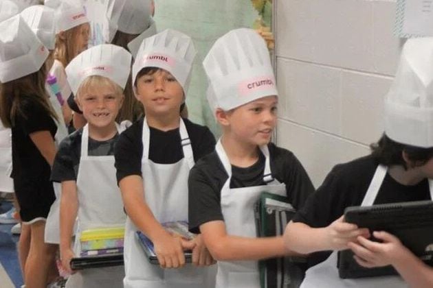 Crumbl Cookies donated food, decorations and outfits for both teachers and students at Model Elementary School. (Photo Courtesy of Rachel Hartdegen)