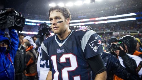 FILE — New England Patriots quarterback Tom Brady after his AFC championship victory over the Indianapolis Colts in Foxboro, Mass. on Jan. 18, 2015. Brady announced his retirement on Instagram on Tuesday, Feb. 1, 2022.  (Damon Winter/The New York Times)