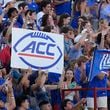 Fans in the SMU student section hold up a sign during the first half of an NCAA college football game against Florida State, Saturday, Sept. 28, 2024, in Dallas. (AP Photo/LM Otero)