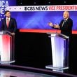 Republican U.S. Sen. JD Vance of Ohio (left) and Democratic vice presidential candidate Minnesota Gov. Tim Walz debated in New York on Tuesday.