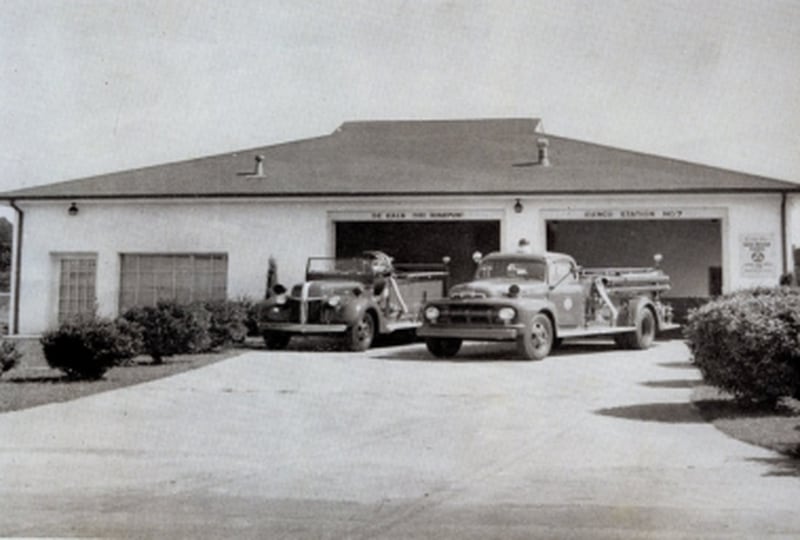 This is a photo of DeKalb Fire Station No. 7 that was included in a 2016 presentation by the county.