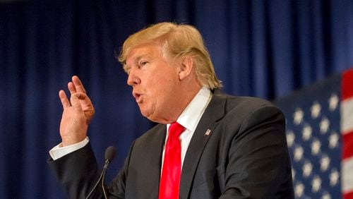 Republican presidential candidate Donald Trump speaks at a campaign stop in Hilton Head Island, S.C., Wednesday, Dec. 30, 2015. (AP Photo/Stephen B. Morton)