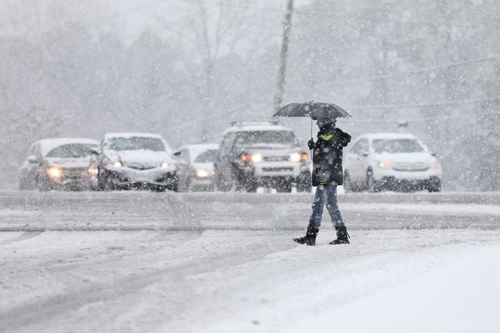 PHOTOS: Snow scenes in metro Atlanta, North Georgia