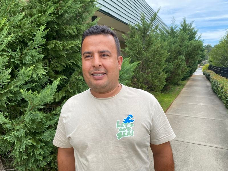 Arif Safi, a refugee from Afghanistan, photographed near his new home in Lithonia on Wednesday, September 11, 2024.