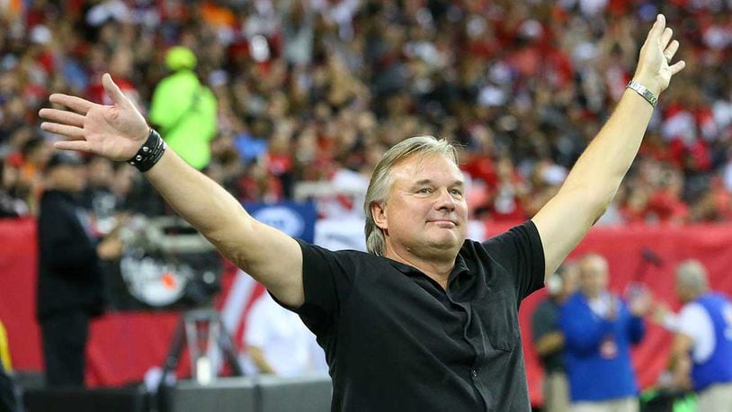 Morten Andersen, former Atlanta Falcons kicker being inducted into Hall of  Fame