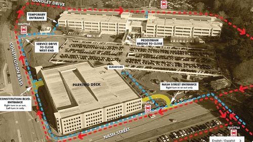 The new Gwinnett Justice and Administration Center parking deck was recently completed and opened to the public.