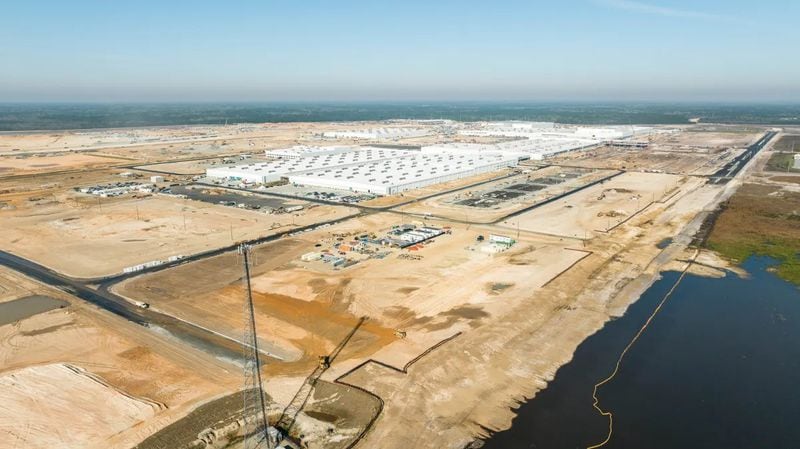 Construction of the Hyundai site, on March 20, 2024. (Photo Courtesy of Justin Taylor/The Current GA)