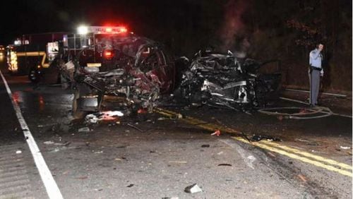 The accident happened just after 7 p.m., just north of Newnan on Ga. Highway 16 at Hamilton Drive, Channel 2 Action News reported. (Credit: Jeffrey Leo/ The Newnan Times-Herald)