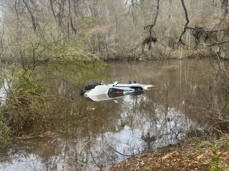 Five first-year students from the University of Georgia were on a road trip to Savannah on Friday, March 15, 2024 when they rescued a family whose vehicle was submerged in a Burke County creek south of Augusta. The driver, a mom who had lost control of the vehicle before it flew off a nearby road, credits the teenage women for likely saving the lives of her two young sons. COURTESY BURKE COUNTY SHERIFF'S OFFICE