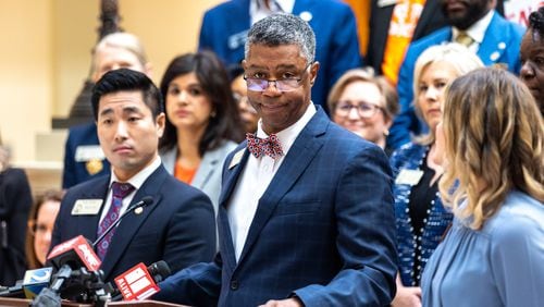 Georgia state Rep. James Beverly, the Democratic leader in the House since 2021, said he will not seek reelection this year. (Arvin Temkar / arvin.temkar@ajc.com)