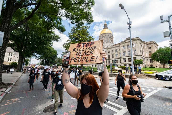 PHOTOS: Fourth day of protests in downtown Atlanta