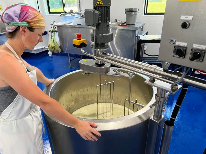 Hannah Walker is the cheesemaker at Rosemary and Thyme Creamery. (Courtesy of Hannah Walker)