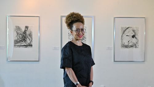 October 8, 2021 Atlanta - Portrait of new executive director Karen Comer Lowe at Hammonds House Museum in Atlanta on Friday, October 8, 2021. (Hyosub Shin / Hyosub.Shin@ajc.com)