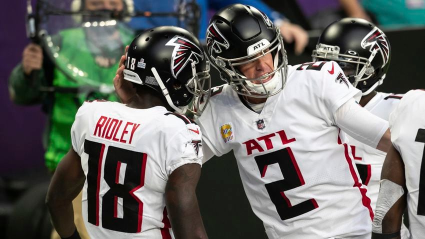 Falcons win their first game of the season, dominate Vikings 40-23