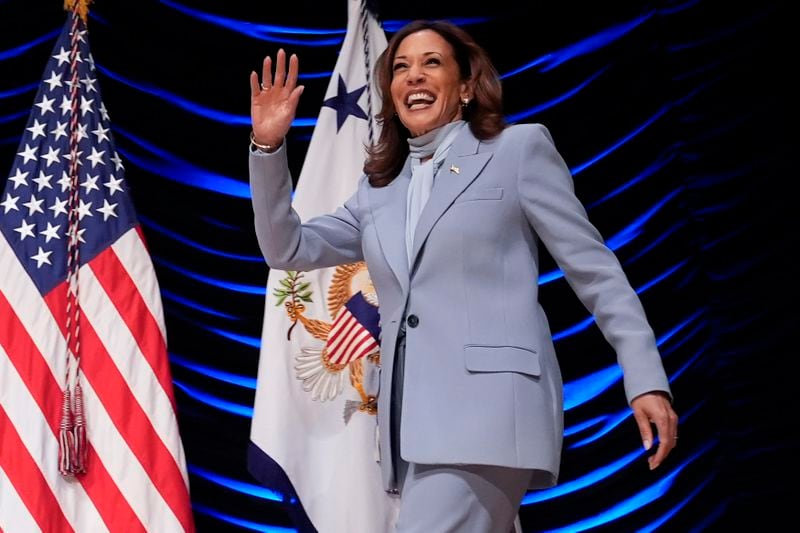 Vice President Kamala Harris, the Democratic candidate for president, is campaigning in Atlanta today.