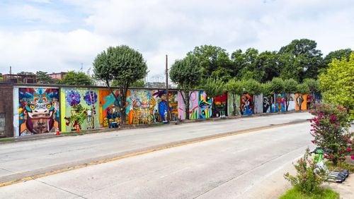 Atlanta Crossroads Mural Festival is bringing 50+ artists to transform walls near eyedrum gallery in southwest Atlanta. (Photo Courtesy of Isadora Pennington)