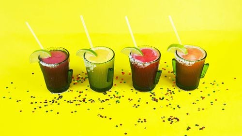 A variety of margaritas from El Ponce. CONTRIBUTED BY TWO2VERSIONS